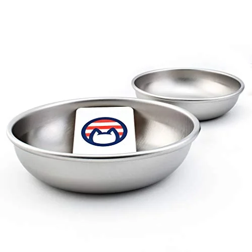 Americat Company Stainless Steel Cat Bowls (2-pack)