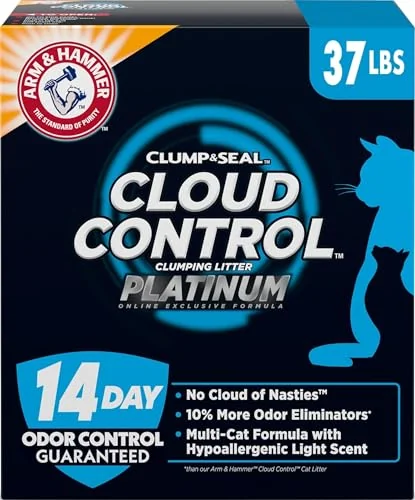 ARM & HAMMER Cloud Control Platinum Cat Litter, Multi-Cat, 37 lb