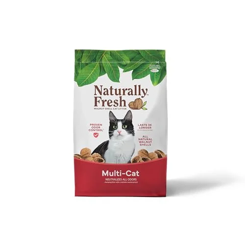 Naturally Fresh Cat Litter Made from Walnut Shells, Unscented, Multi-Cat