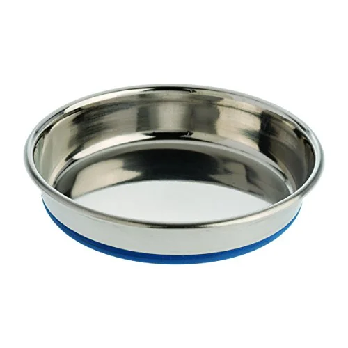 OurPets DuraPet Stainless Steel Non-Slip Cat Bowl, 1 cup