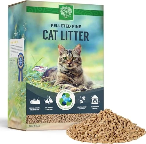 Small Pet Select Premium Pine Pelleted Cat Litter, 25 lb