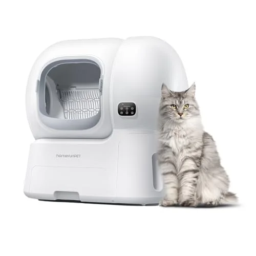 homerunPET 106L Self Cleaning Litter Box with Physical Anti-Pinch Safety