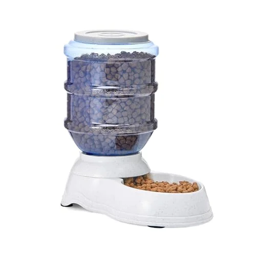 Amazon Basics Gravity Pet Food Feeder, 1 Gallon